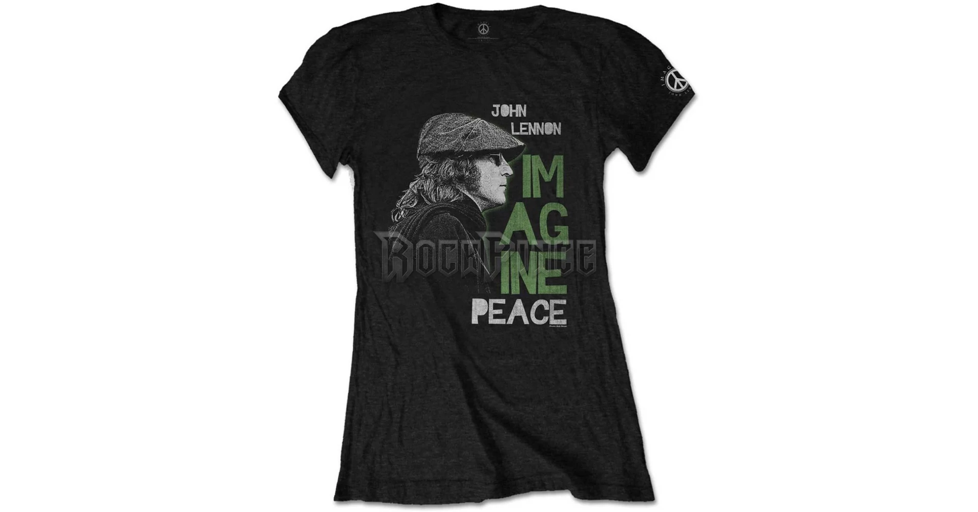 Rock Off officially licensed products Ladies John Lennon Imagine Peace Ufficiale Donne Maglietta Signore (Small
