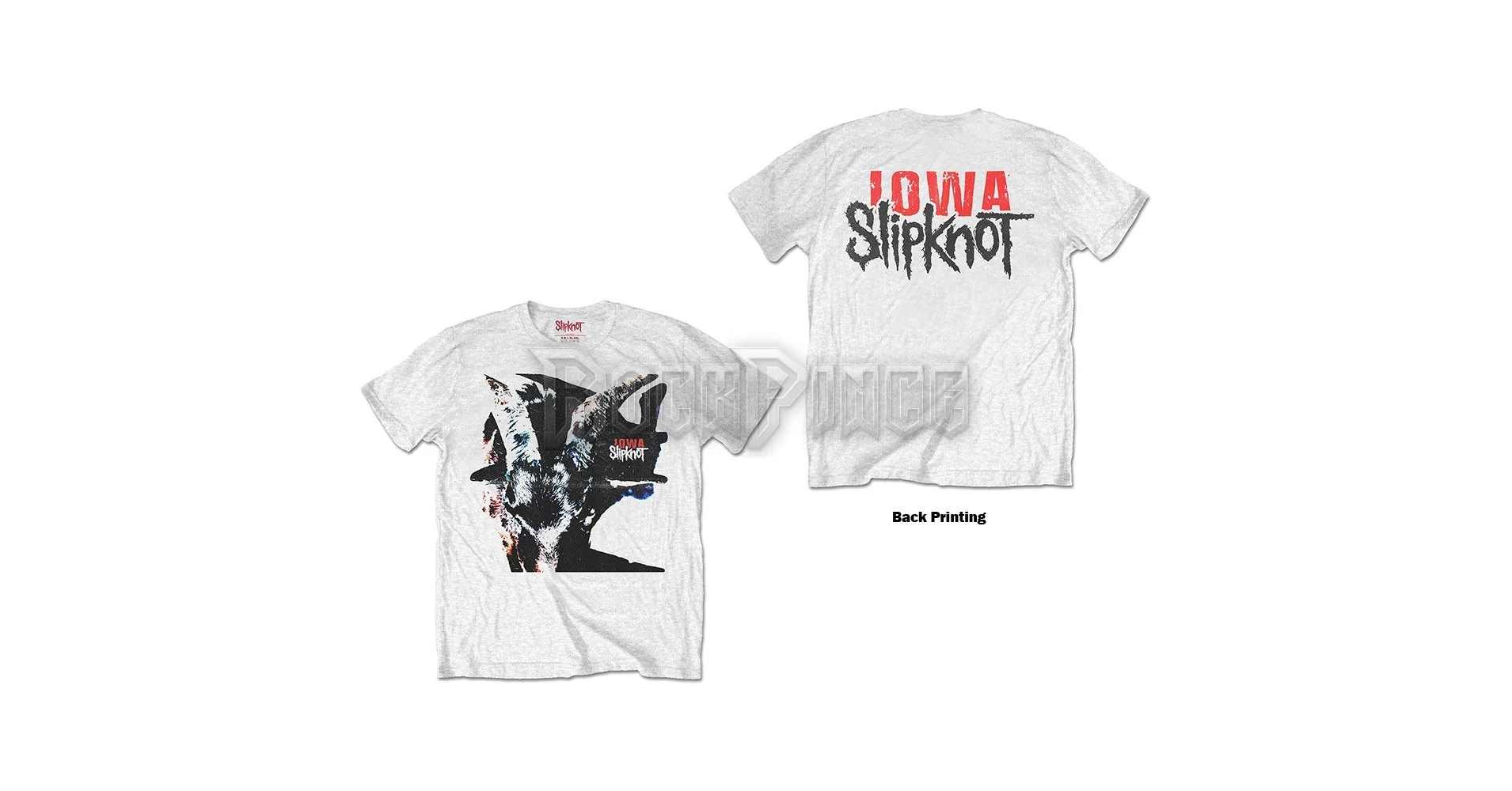Slipknot Iowa Goat Shadow Kapuzenpulli - Offizieller Band Merch Für Männer In Weiß