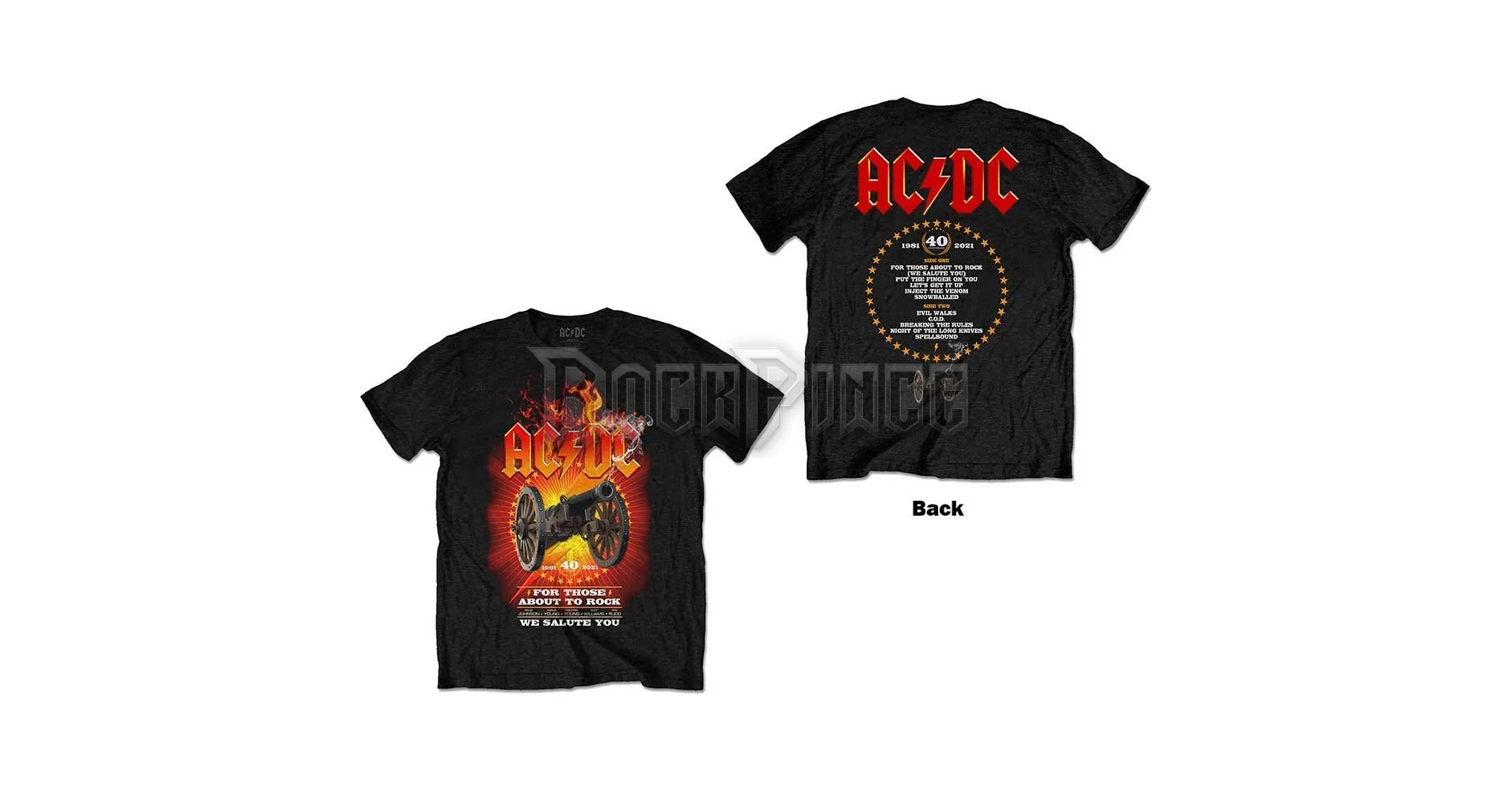 T-SHIRT AC-DC FOR those about to Rock B/W EUR 19,90 - IT