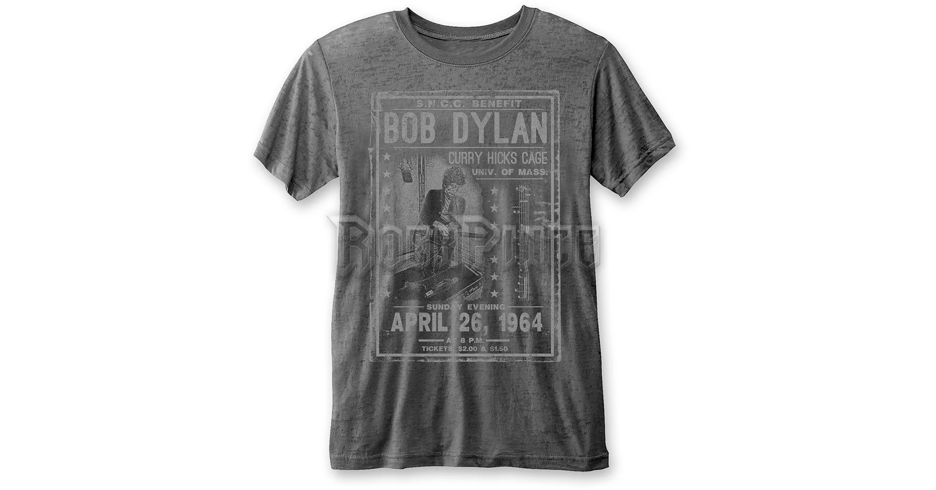 Bob Dylan 'Curry Hicks Cage' Women's Burnout T-Shirt - Official Merchandise