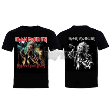 Iron Maiden - Run For Your Lives - UNISEX PÓLÓ - 1558