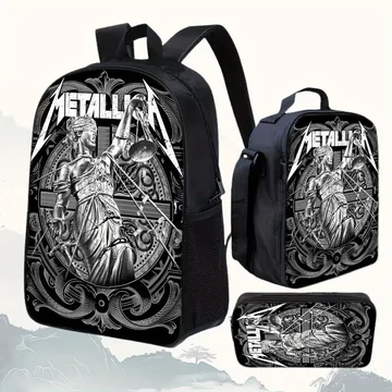 METALLICA  HÁTIZSÁK, TOLLTARTÓ, VÁLTÁSKA KÉSZLET - METHTV341