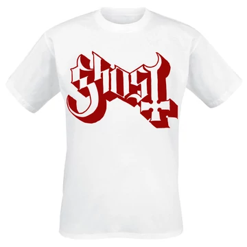 GHOST - Logo - Fehér Unisex Póló - GHOSWHT04