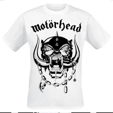 MOTORHEAD - Logo - Fehér Unisex Póló - MTHDWH11