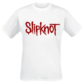 SLIPKNOT - Logo - Fehér Unisex Póló -  SLTKWH19 