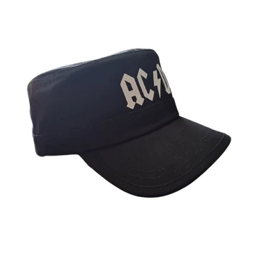 AC/DC - Logo - Unisex Fekete Katonai Sapka - RCEG0016