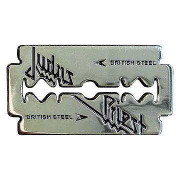 Judas Priest - British Steel Razor Blade - kitűző / fémjelvény - JPPIN01