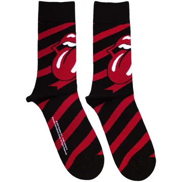 The Rolling Stones - Stripes (Black) - unisex boka zokni (egy méret: 40-45) - RSSCK18MB