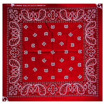 XL Bandana - Rot Paisley  - 70x70 cm - XBAN011