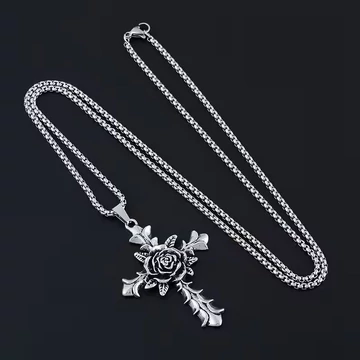  Dark Rose Cross - Medál/Nyaklánc - DKRSCR