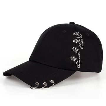 FÉM KIEGÉSZÍTŐKKEL DEKORÁLT BASEBALL SAPKA - VG0011