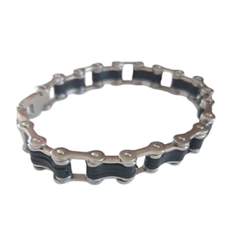 ACÉL MOTORLÁNC KARKÖTŐ FEKETE BETÉTEKKEL - 2954247 C