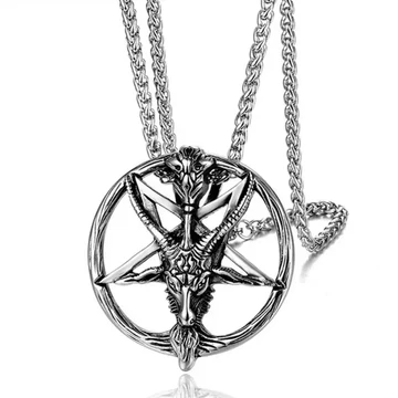 GHOTIC BAPHOMET PENTAGRAM - Nyaklánc - GOBAPPE
