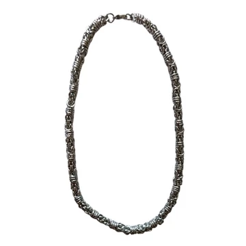 Byzantine Twisted  Ring Chain - acél nyaklánc - BYTWRC116
