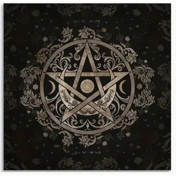 XL Bandana - OKKULT PENTAGRAM  - 75x75 cm - OKPGBAN010