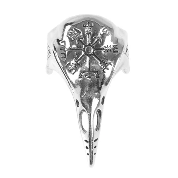 RAVEN SKULL RING -  ACÉLGYŰRŰ - RING444