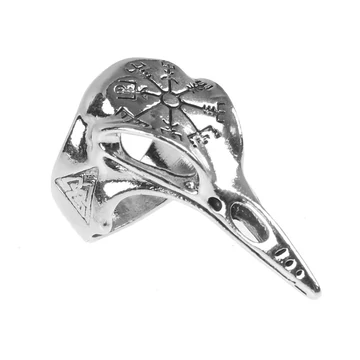 RAVEN SKULL RING -  ACÉLGYŰRŰ - RING444