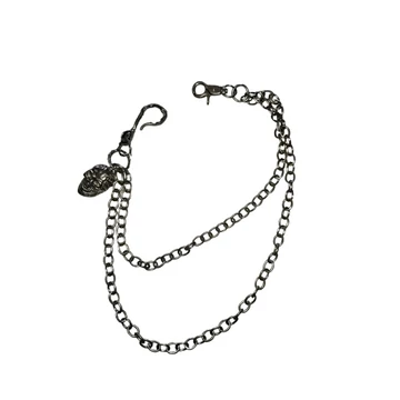 Gun Metal Sde Chain - SKULL - PÉNZTÁRCALANC - GMSCINCRSK
