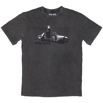 The 1975 - Car Photo - Unisex Kőmosott Póló - 1975STNW31MC