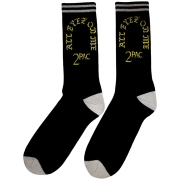 Tupac - All Eyez On Me - Unisex Frottír Zokni - 2PACSCK04MB