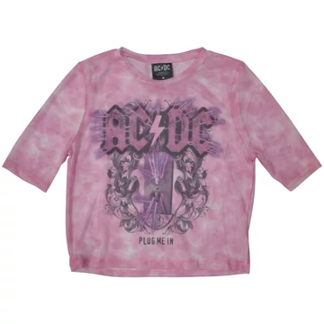 AC/DC - Plug Me In - Női Crop Top Póló - ACDCMCT120LP