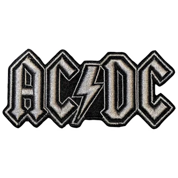 AC/DC - Silver Logo - Standard Folt - ACDCPAT23
