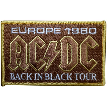 AC/DC - Europe 1980 Back In Black Tour - Standard Folt - ACDCPAT26