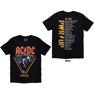 AC/DC - Angus Triangle PWR-UP EU Tour '26 - Unisex Póló - ACDCTS131MB