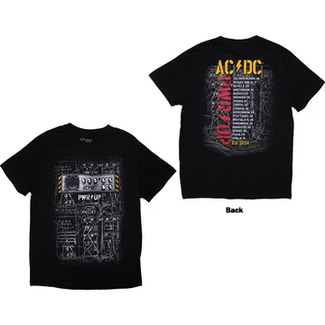 AC/DC - Control Wires PWR-UP EU Tour '24 - Unisex Póló - ACDCTS134MB