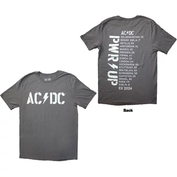 AC/DC - Logo PWR-UP EU Tour '24 - Unisex Póló - ACDCTS146MG