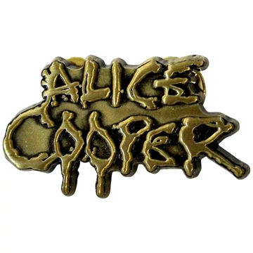 Alice Cooper - Dripping Logo Gold - Kitűző Szett - ACPIN03