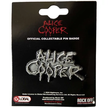 Alice Cooper - Dripping Logo Silver - Kitűző Szett - ACPIN04