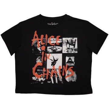 Alice In Chains - Albums Montage - Női Crop Top Póló - AICCT27LB