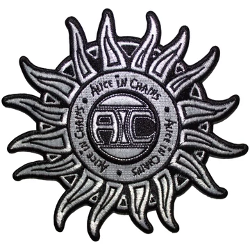 Alice In Chains - Sun Logo B&amp;W - Standard Folt - AICPAT02