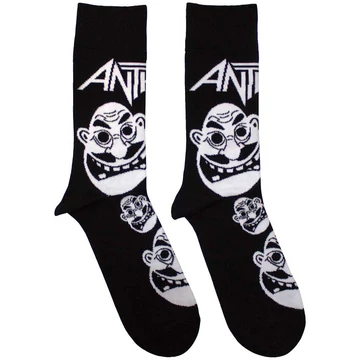 Anthrax - Faces Pattern B&amp;W - Unisex Bokazokni - ANTHSCK04MB