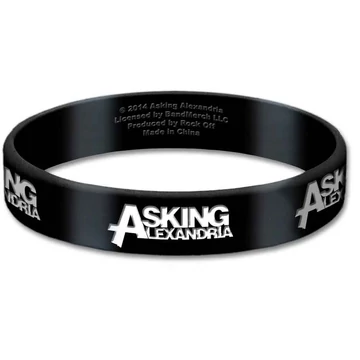 Asking Alexandria - Logo - Gumi Karkötő - ASKGUM01