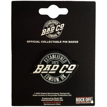 Bad Company - Est. 1973 Circle Logo - Kitűző Szett - BADCOPIN01