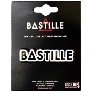 Bastille - Logo - Kitűző Szett - BASTPIN02
