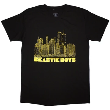 The Beastie Boys - NYC Skyline - Unisex Póló - BEASTTS23MB