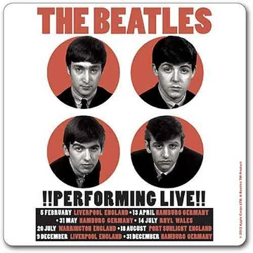 The Beatles - 1962 Performing Live - Parafa Poháralátét - BEAT62COAST02