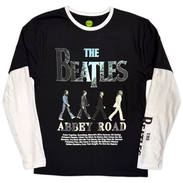 The Beatles - Abbey Road Infill - Unisex Réteges Hosszú Ujjú Póló - BEATLLST573MBW