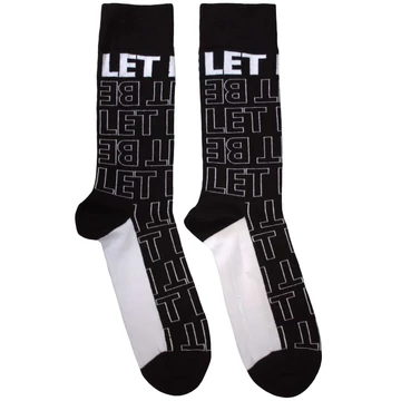 The Beatles - Let It Be Text Outlines Repeat - Unisex Bokazokni - BEATSCK27MB