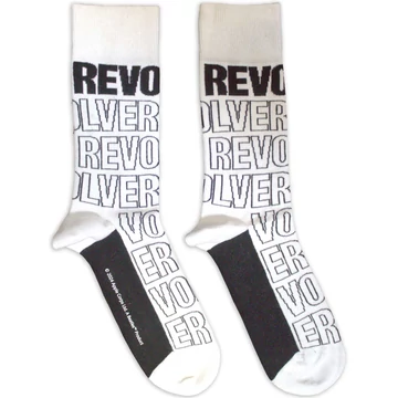 The Beatles - Revolver Text Outlines Repeat - Unisex Bokazokni - BEATSCK32MW