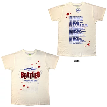 The Beatles - American Tour '64 - Unisex Póló - BEATTEE647MNAT