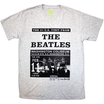The Beatles - Washington '64 Promo - Unisex Póló - BEATTEE648MG
