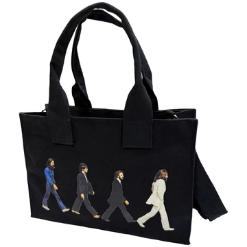 The Beatles - Abbey Road &amp; Drop T Logo - Pamut Vászontáska - BEATTOTE32B