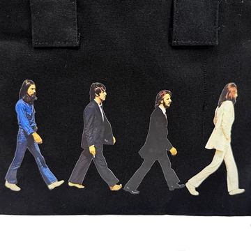 The Beatles - Abbey Road &amp; Drop T Logo - Pamut Vászontáska - BEATTOTE32B