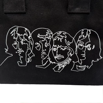 The Beatles - White Album Faces &amp; Apple - Pamut Vászontáska - BEATTOTE34B