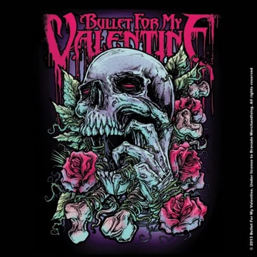 Bullet For My Valentine - Skull Red Eyes - Parafa Poháralátét - BFMVCOAS02