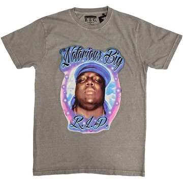 Biggie Smalls - RIP Airbrush - Unisex Póló - BIGTS29MG